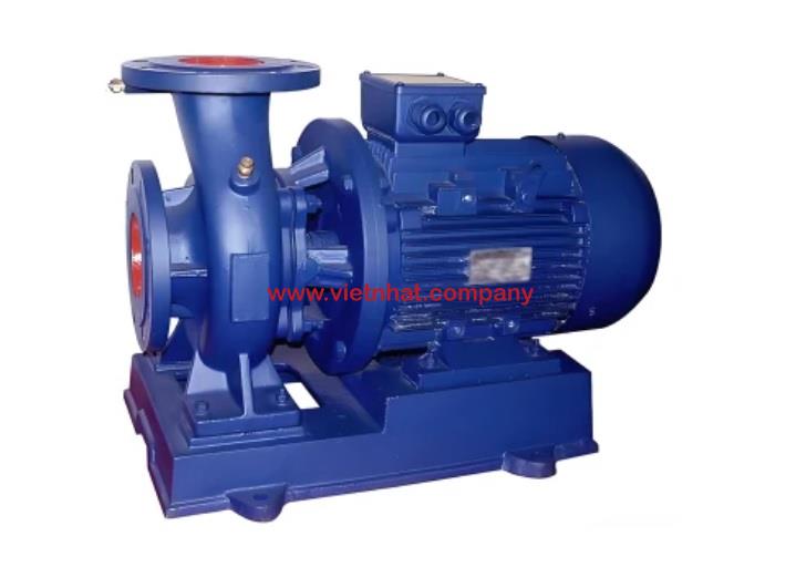Báo giá bơm nước li tâm trục ngang model SLW200-ISW200-500B đẩy cao 62m, động cơ 55 kw