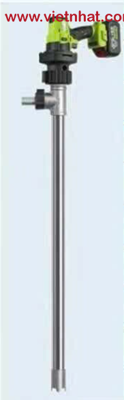 Máy bơm hút thùng phuy dùng pin 750w Vỏ inox 304 mã JDT-C750W-SUS304