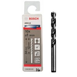 Bán Bộ mũi khoan sắt HSS-G 1mm (hộp 10 mũi) 2608595049